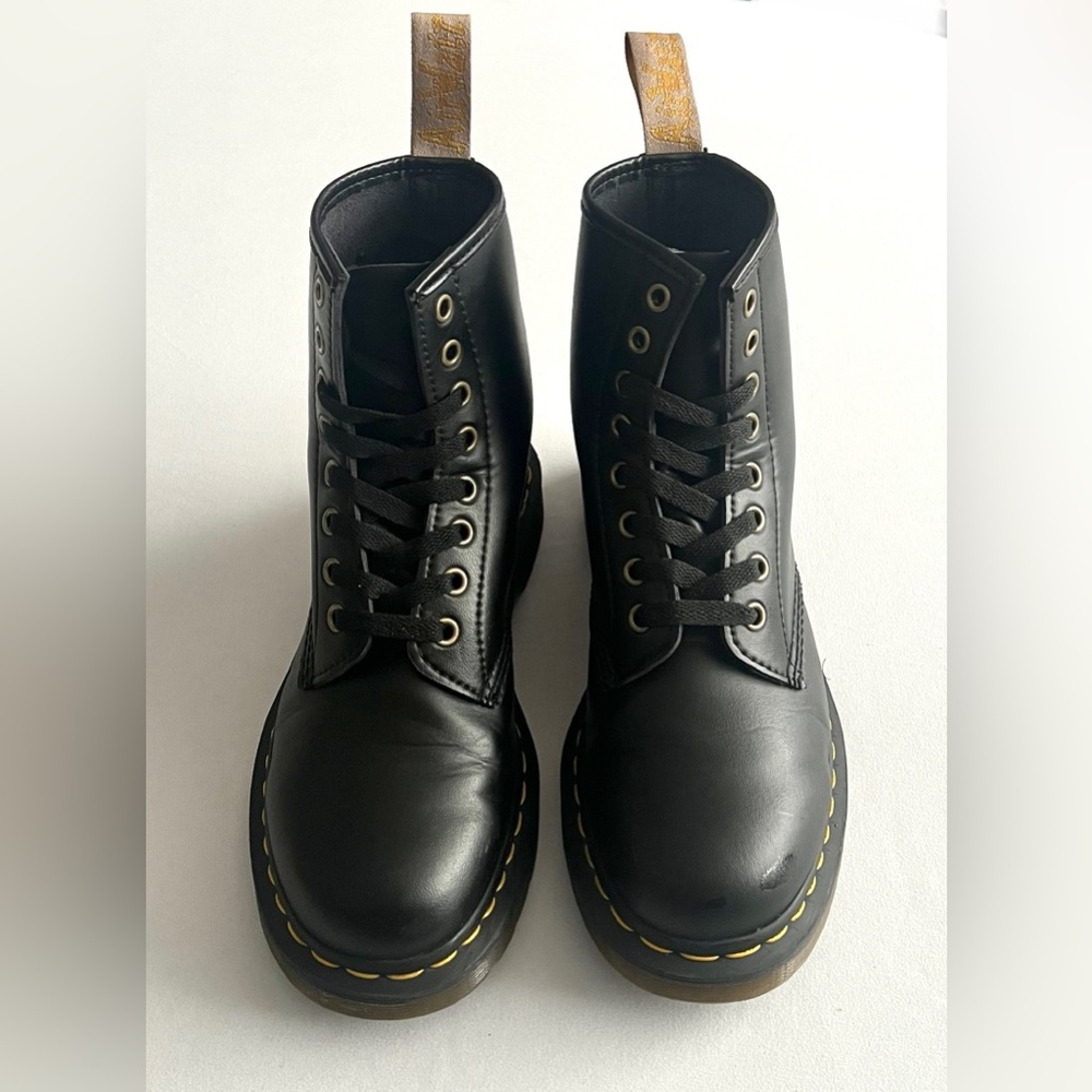 Dr. Martens Black Leather Combat Boots